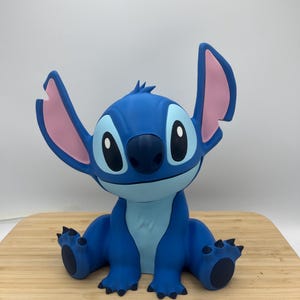 3D Printed Stitch Figurine | Lilo & Stitch Fan Art Collectible | Desk Decor | Disney Gift image 1