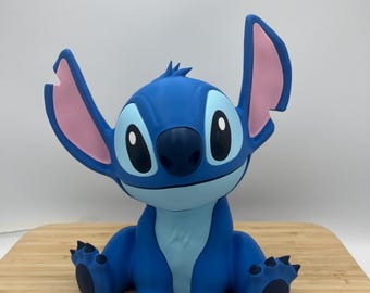 3D Printed Stitch Figurine | Lilo & Stitch Fan Art Collectible | Desk Decor | Disney Gift