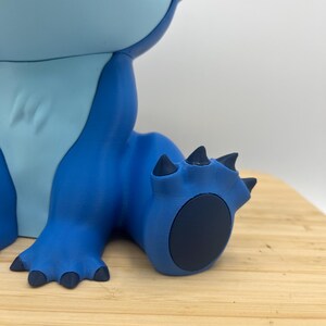 3D Printed Stitch Figurine | Lilo & Stitch Fan Art Collectible | Desk Decor | Disney Gift image 9