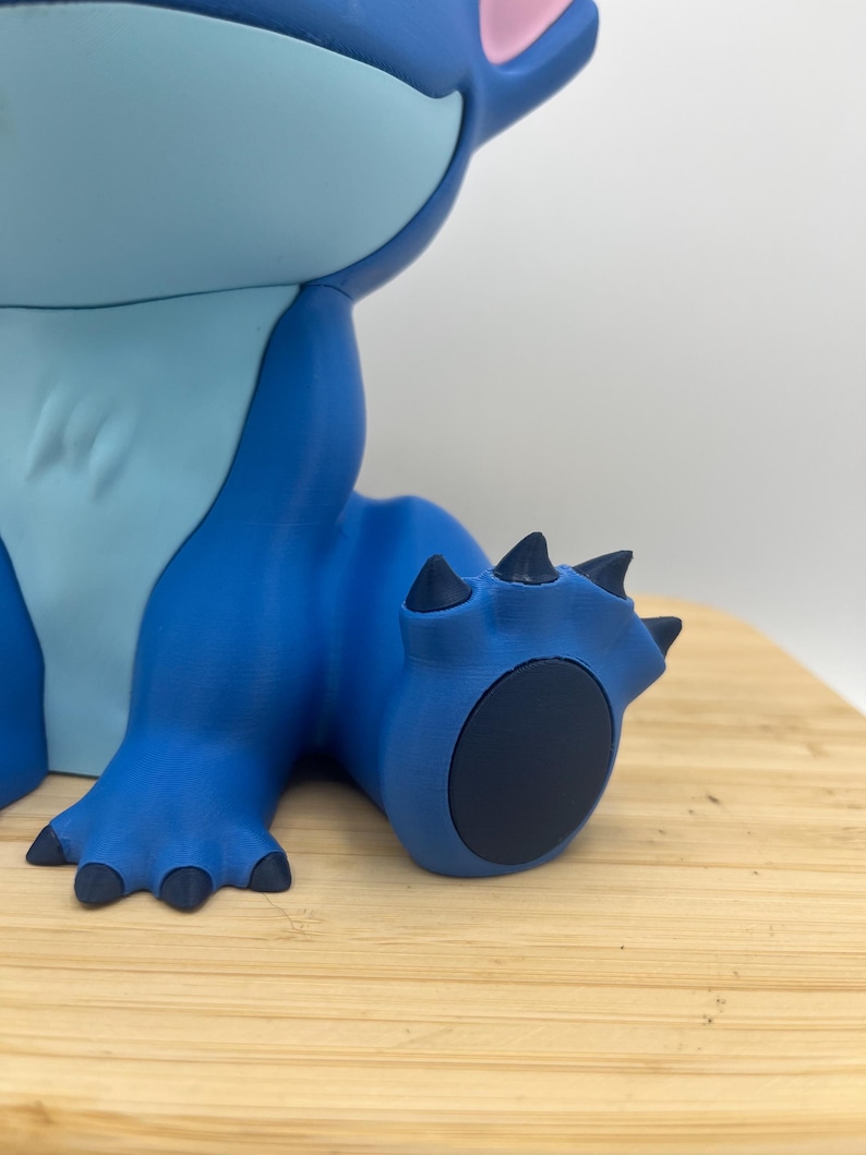 3D Printed Stitch Figurine | Lilo & Stitch Fan Art Collectible | Desk Decor | Disney Gift image 9