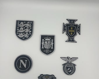 3D Printed Football Badge | Country and Club | Fan Gift | Custom Any Club