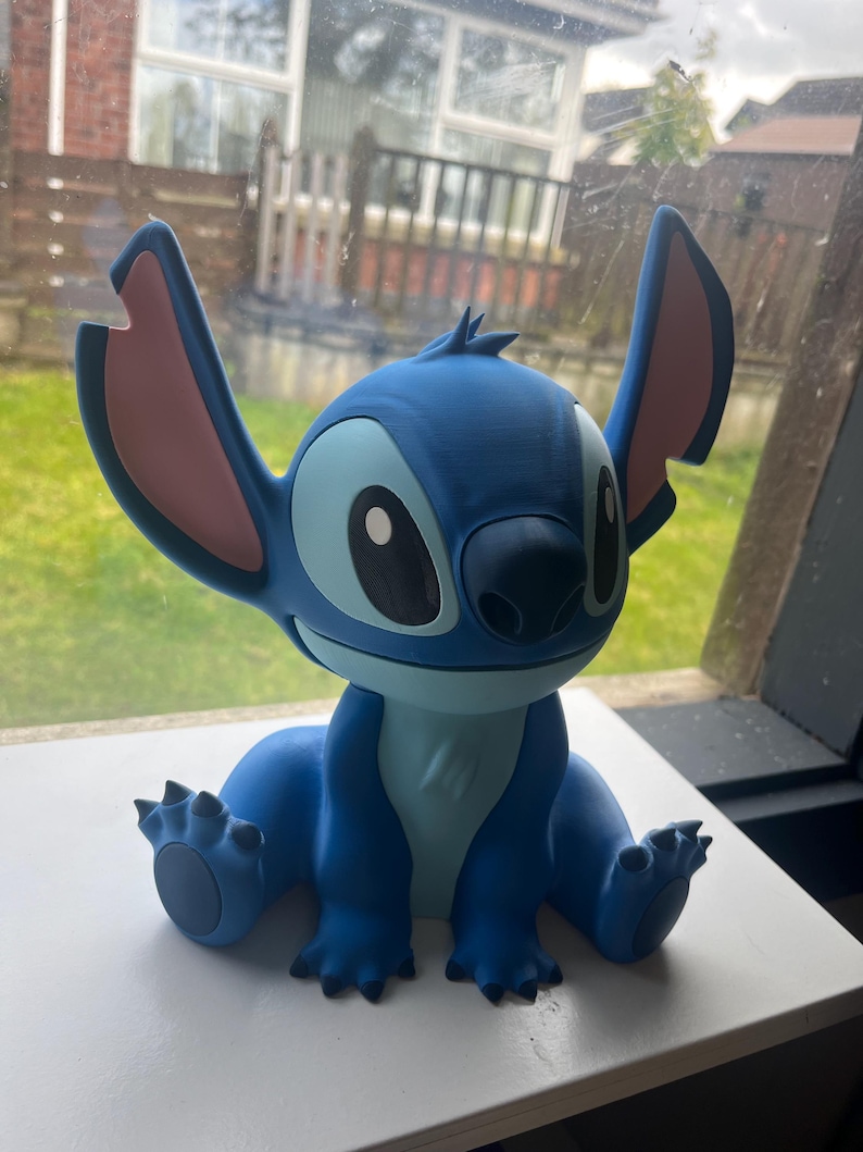 3D Printed Stitch Figurine | Lilo & Stitch Fan Art Collectible | Desk Decor | Disney Gift image 17