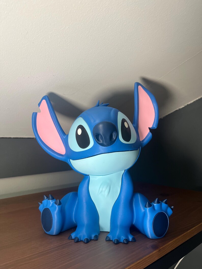 3D Printed Stitch Figurine | Lilo & Stitch Fan Art Collectible | Desk Decor | Disney Gift image 15