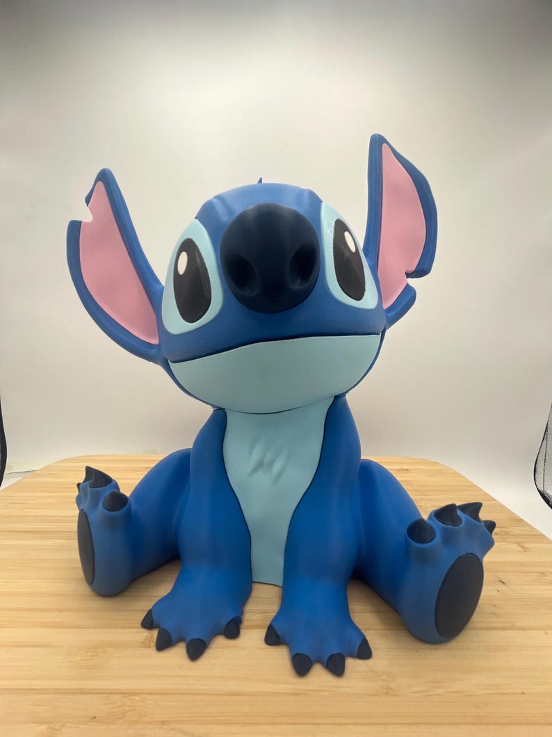 3D Printed Stitch Figurine | Lilo & Stitch Fan Art Collectible | Desk Decor | Disney Gift image 11