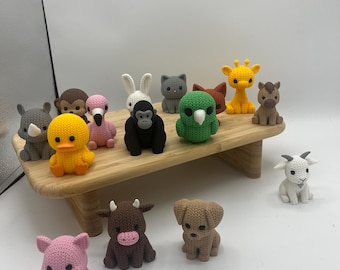Knitted Animal Toy for Kids and Farm Lovers