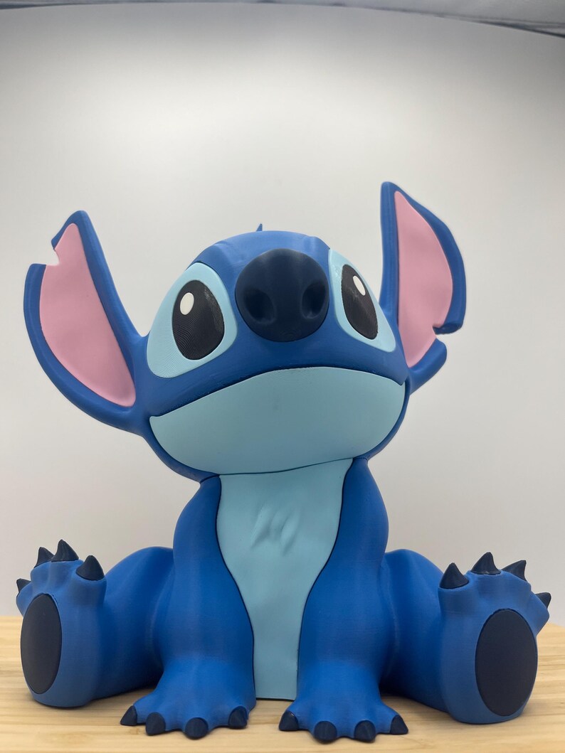3D Printed Stitch Figurine | Lilo & Stitch Fan Art Collectible | Desk Decor | Disney Gift image 10