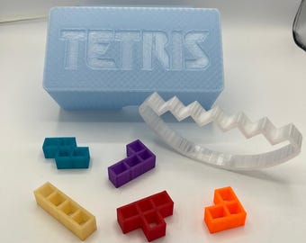 Tetris-Style Balance Stacking Game | 3D Printed Board Game | Family Game Night Gift | Retro Gamer