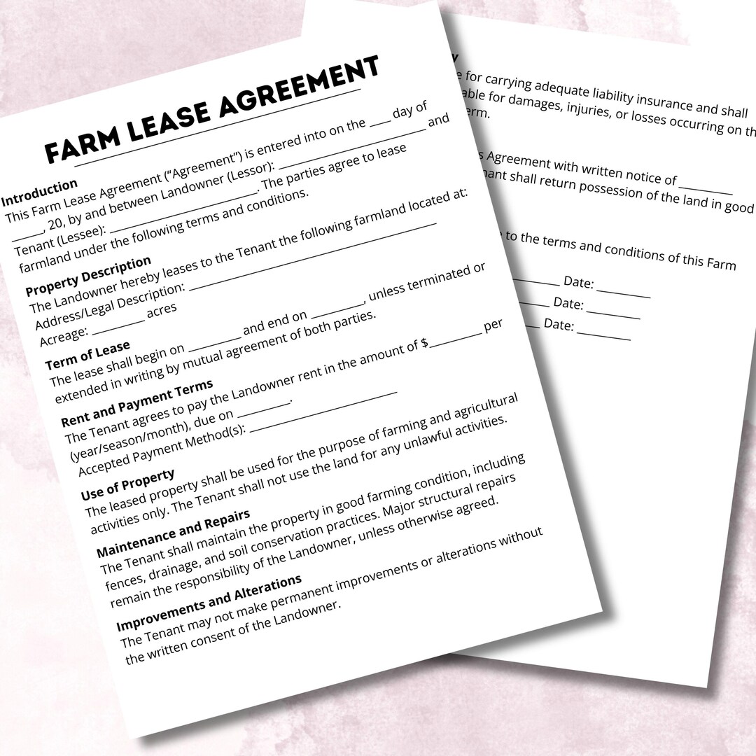 Image 5 for Ranch Lease Agreement Template