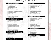 Editable cleaning checklist, Cleaning Routine, Cleaning to do list, Master Cleaning List, Cleaning Tracker, Cleaning Planner, Minimalist