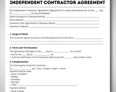 Independent Contractor Agreement  Contract Templates, Contractor Agreement, contractor form, Independent contract, Independent forms,