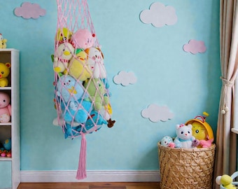 Cotton Rope Toy Storage – Soft Nursery Organizer, Plushies & Decor