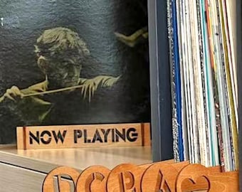 Wooden Alphabet Divider Set for Vinyl Records – 26 Letter A to Z Boxwood Organizers