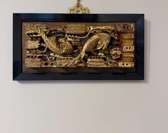 Antique Double Dragon Wall Decor
