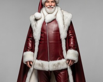 Authentic Leather Christmas Costume – Santa Outfit