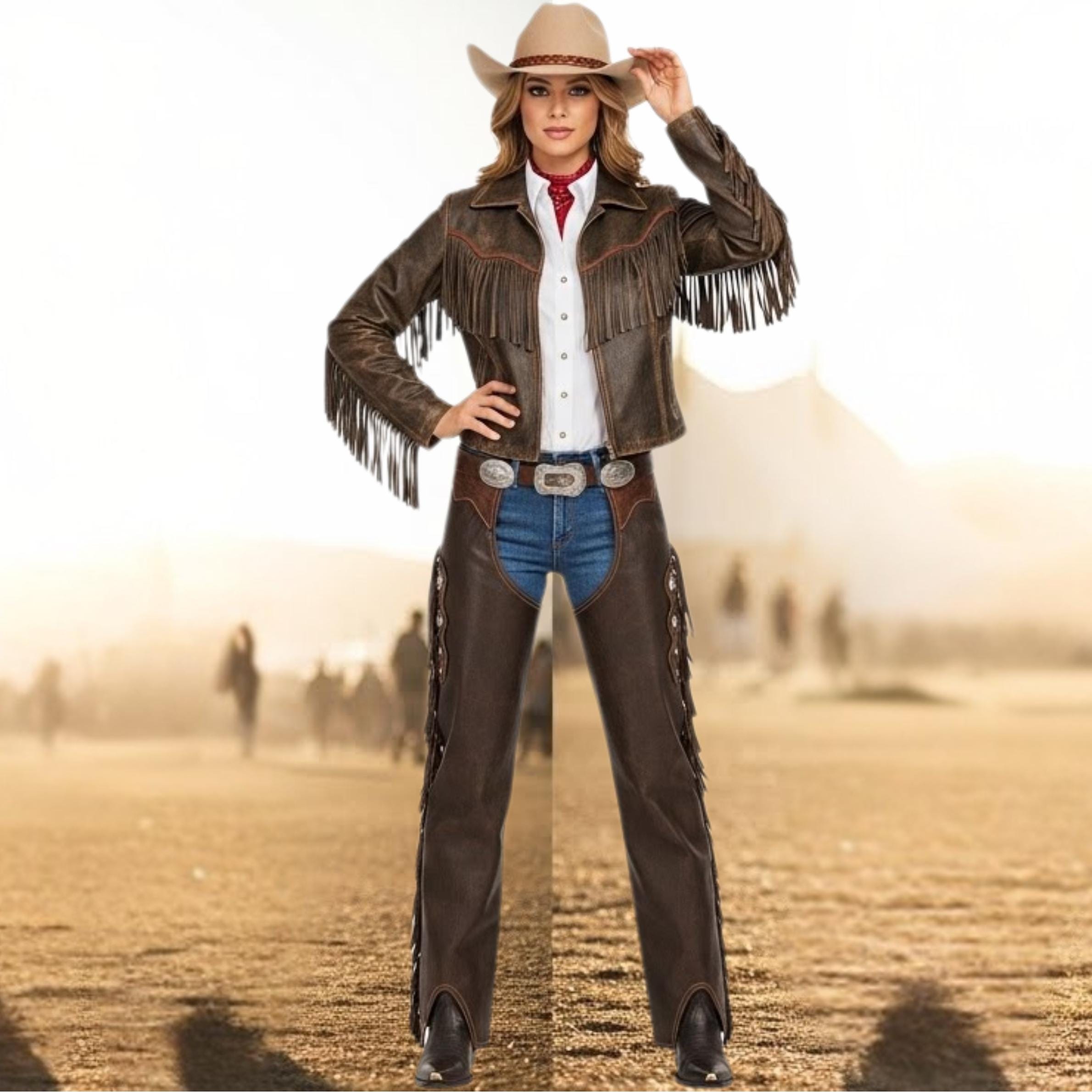 Cappello Cowboy In Ecopelle Marrone, Stile Western, Adulto Unisex, Per Feste A Tema E Cosplay - Foto 2