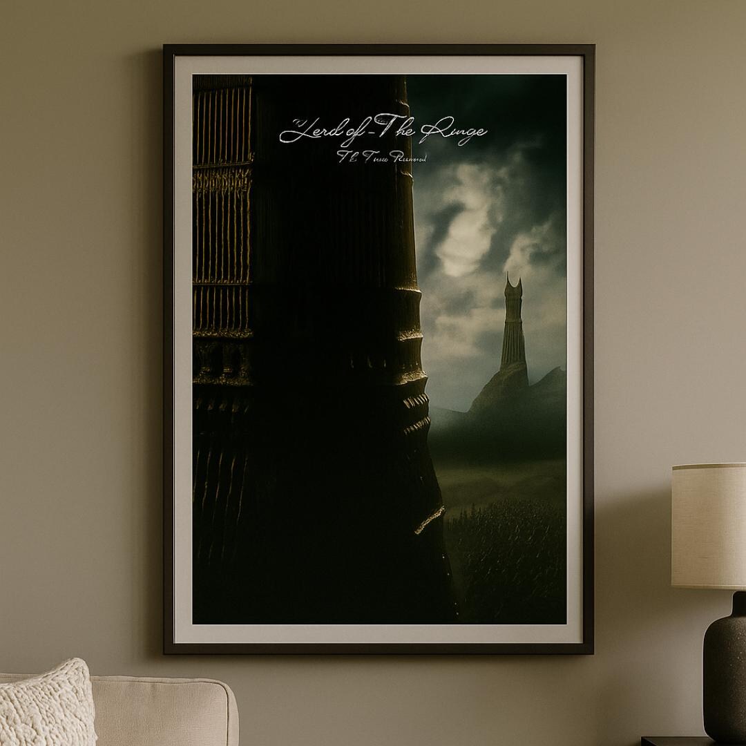 Lord of the Rings Poster the Two Towers Wall Art Orthanc and Barad Dur ...
