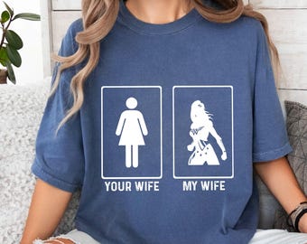 Funny Warrior Wife T-Shirt: Strong Women Tee for Husbands