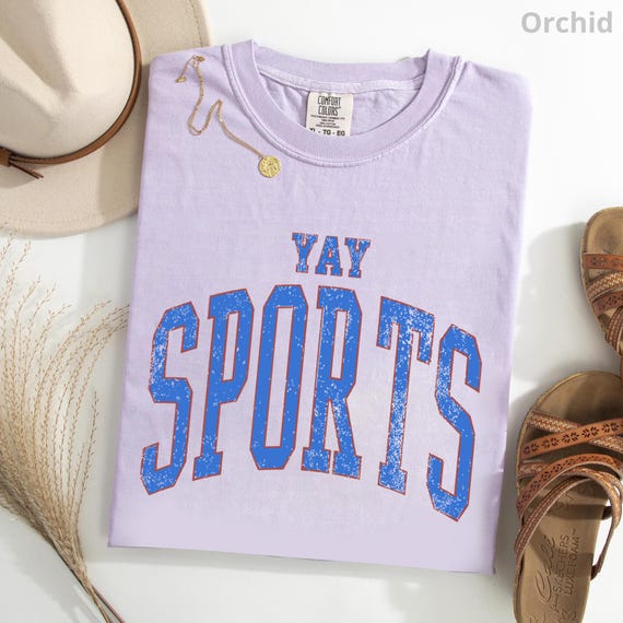 Yay Sports Shirt, Funny Sports Fan Tee, Retro Game Day Shirt, Sarcastic Football Graphic Tee, Minimalist Sports Lover Gift