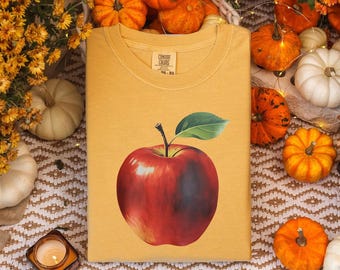 Apple Graphic T-Shirt – Fall Harvest, Teacher Gift