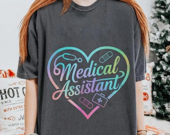 Rainbow Heart Medical Assistant Shirt – Healthcare Love Tee
