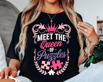 Queen of Puzzles Shirt – Fun Puzzle Lover Gift
