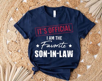 Favorite Son In Law Shirt Funny, Family Gift Husband Son Tee