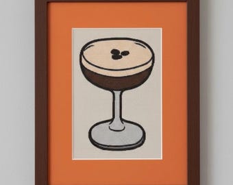Schema punto croce Espresso Martini - Adatto ai principianti