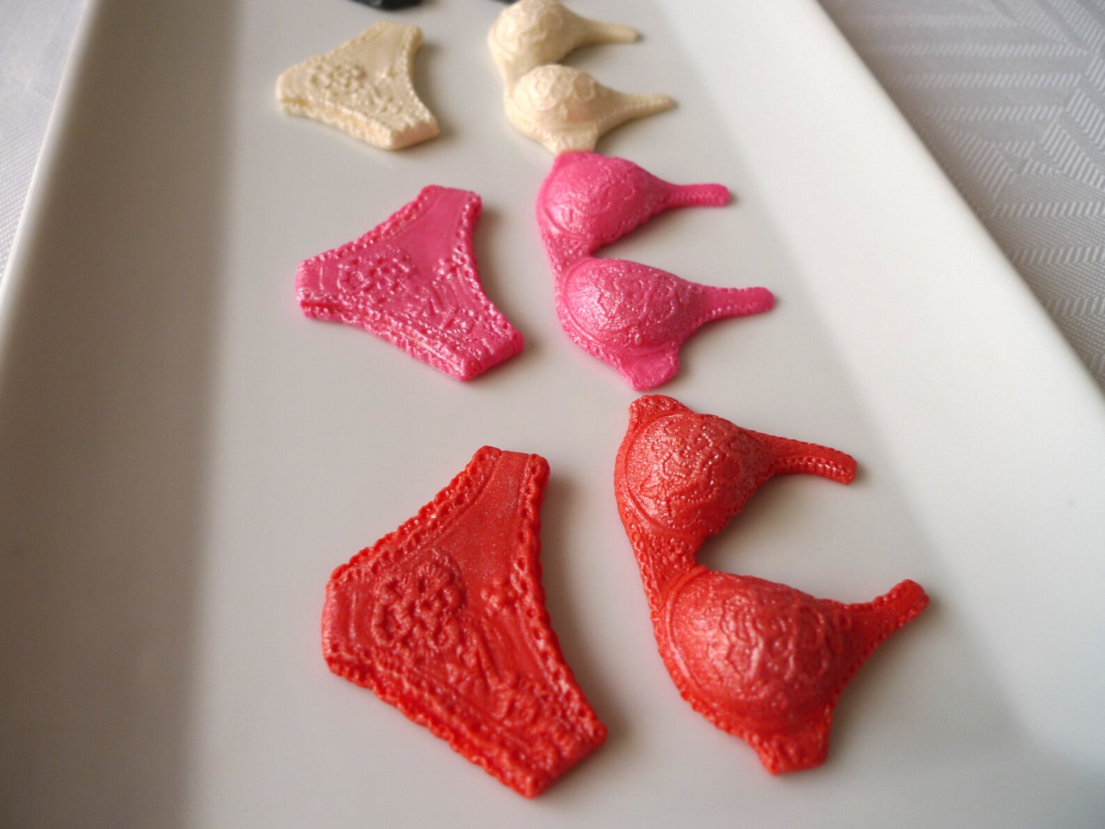 24 Edible Lacy Undies cupcake toppers 12 Bras & 12 Undies Etsy