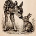 Fawn and Rabbit | Woodland Nursery Decor | Laser Engrave File | Cute ...