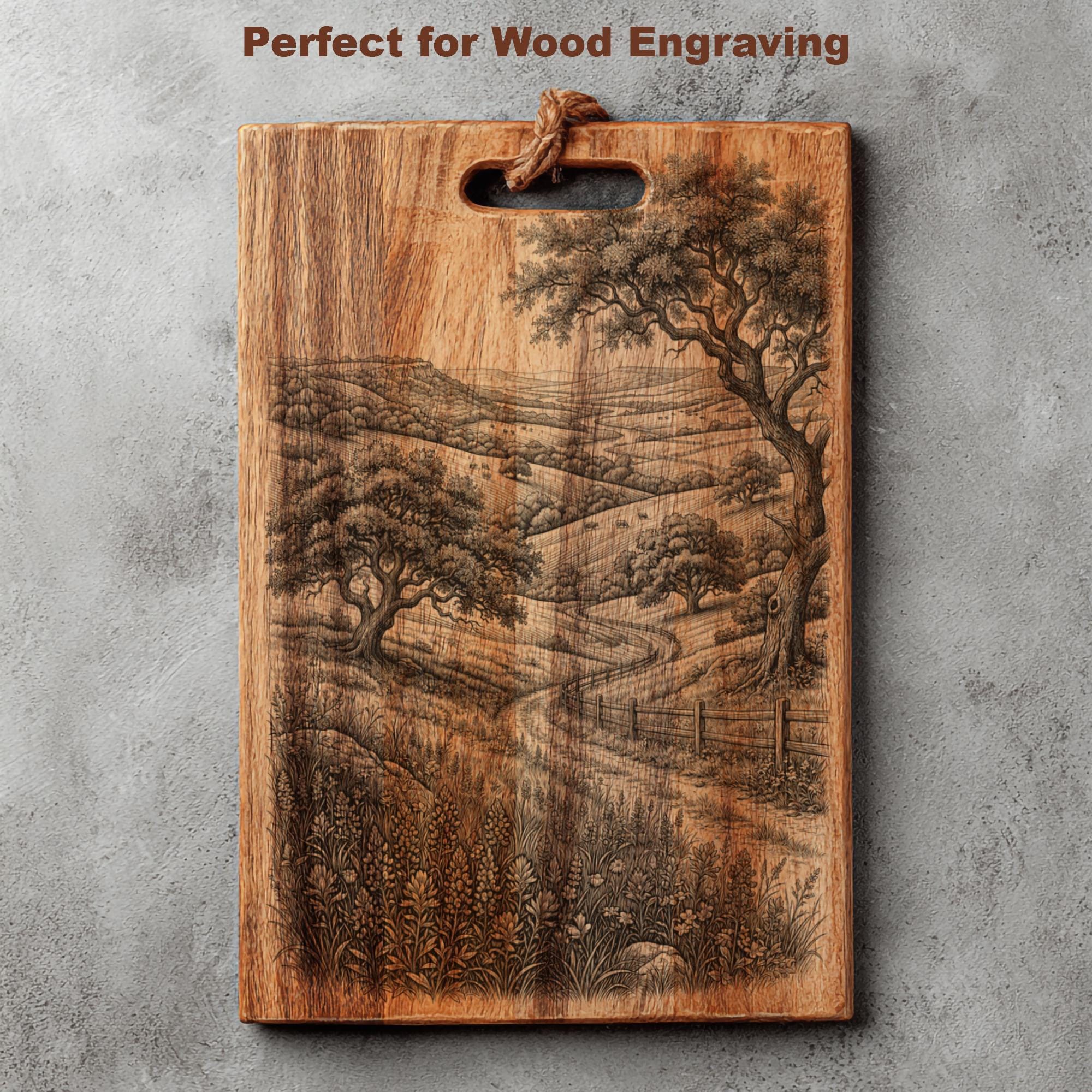 Pyrography Texas Texas Hill Country PNG Laser File | Wood Slate Plaque Sign | Glowforge ...
