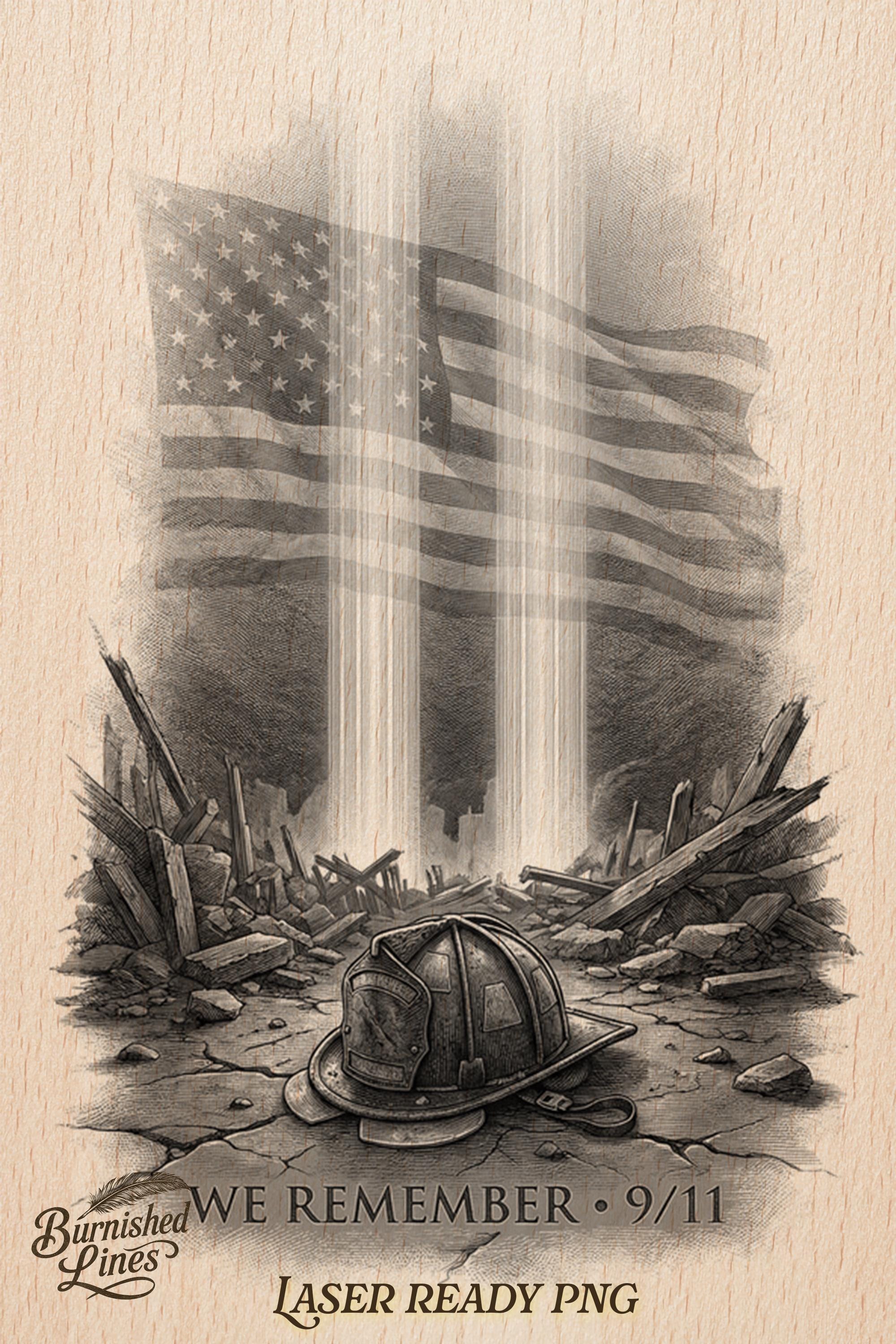 9/11 Memorial Tribute | Firefighter Remembrance Plaque | Laser Engrave ...