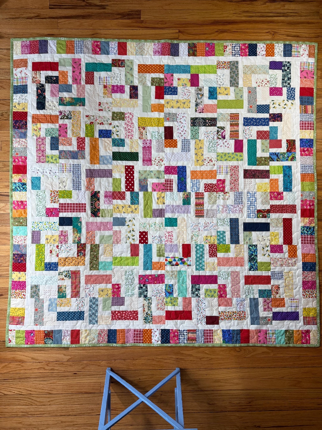Justginnyquilting ~ Colorful Handmade One of a Kind Throw Quilt - Etsy