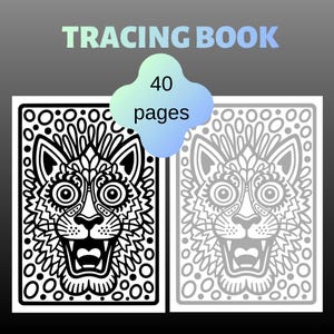Libro de dibujo de animales de 40 páginas, cuaderno de ejercicios para aprender a dibujar (descarga digital)
