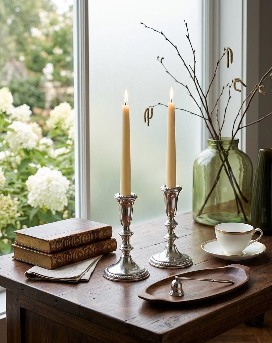 Sterling Weighted Candlesticks - Etsy