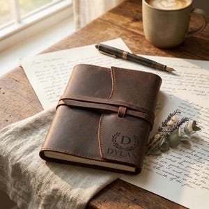 Cuaderno de cuero personalizado, cuaderno grabado, cuaderno recargable, regalo corporativo, regalo para empleados, regalo de agradecimiento empresarial
