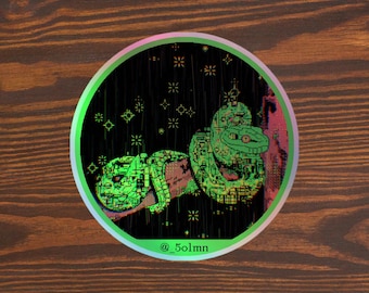 Sticker holographique Sn8k