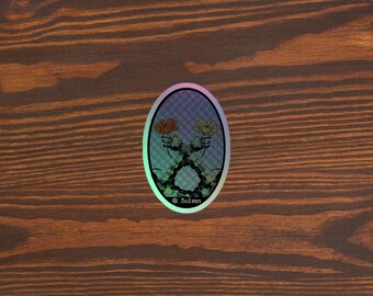 Sticker holographique au toucher artificiel