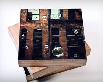 Seattle photography//seattle art print//old brick apartments, photography art print