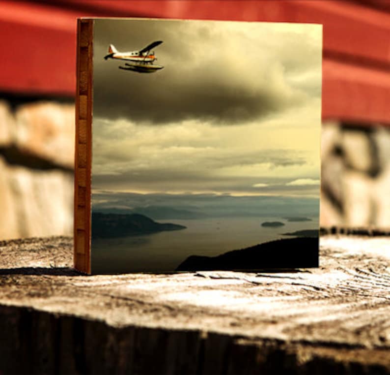 Flying over San Juan islands, airplane, water, flight, washington, wall art, wall decor, photography, seaplane, sea, water, seattle, sanjuan image 1