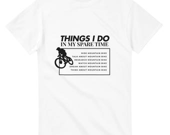 T-Shirt Vintage Original Bicyclette Mountain Bike – Années 80 – Taille M – Neuf Sans Étiquette