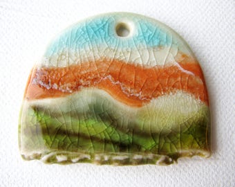 Sunrise Sunset Pendant Stoneware Clay