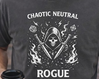 Chaotic Neutral Rogue Shirt, DnD Rogue Tee, D&D Alignment Shirt, Assassin Thief Fantasy T-Shirt, Tabletop RPG Gift