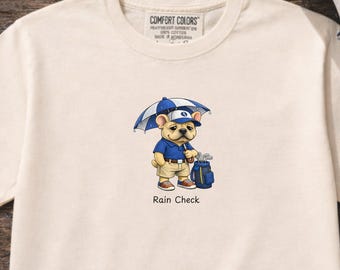 Rain Check Golf Shirt, Funny Golf T-Shirt for Rainy Days, Golf Humor Tee, Gift for Golf Lovers