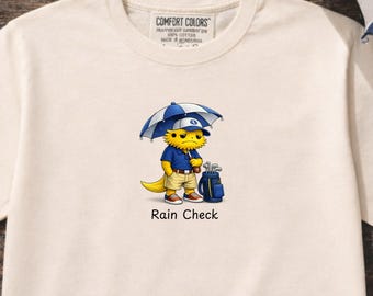 Rain Check Golf Shirt, Funny Golf T-Shirt for Rainy Days, Golf Humor Tee, Gift for Golf Lovers