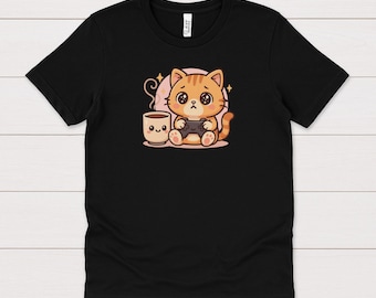 Gamer Cat T-Shirt | Kawaii Gaming Tee