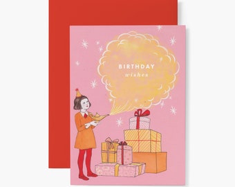 Birthday Wishes Card (Set of 4)