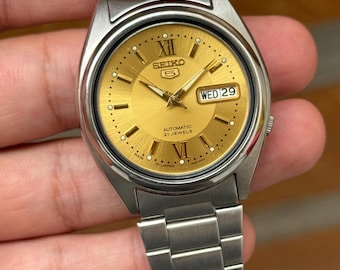 Seiko 5 automatic day/date men’s wrist watch