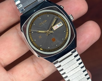 ricoh watch automatic day/date men’s wrist watch