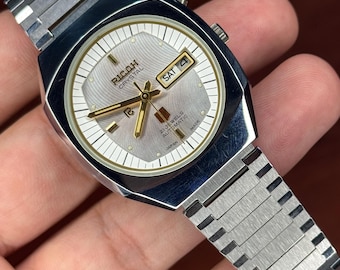 ricoh watch automatic day/date men’s wrist watch