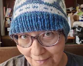 Blue Wave Secret Message Hat